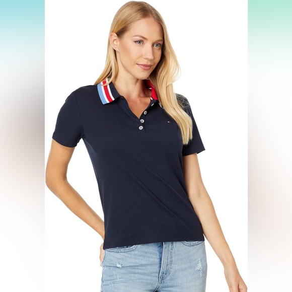 Tommy Hilfiger Tops - Tommy Hilfiger Short Sleeve Ribbed Polo